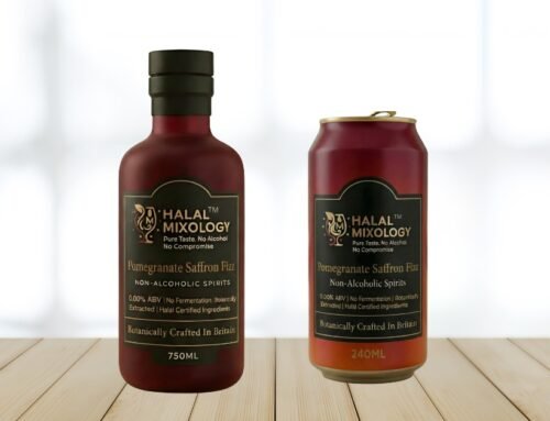 The Golden Standard: Elegance and Depth in the Pomegranate Saffron Fizz